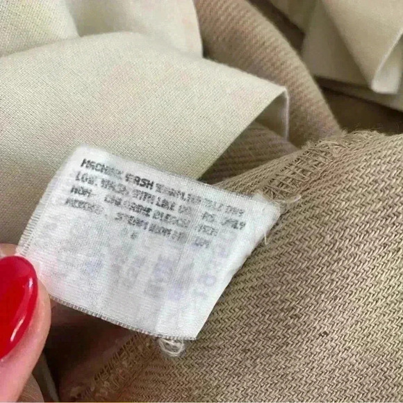 Vintage Polo Ralph Lauren Beige Linen Blend Pants 33 x 30 MADE IN USA - Picture 12 of 13